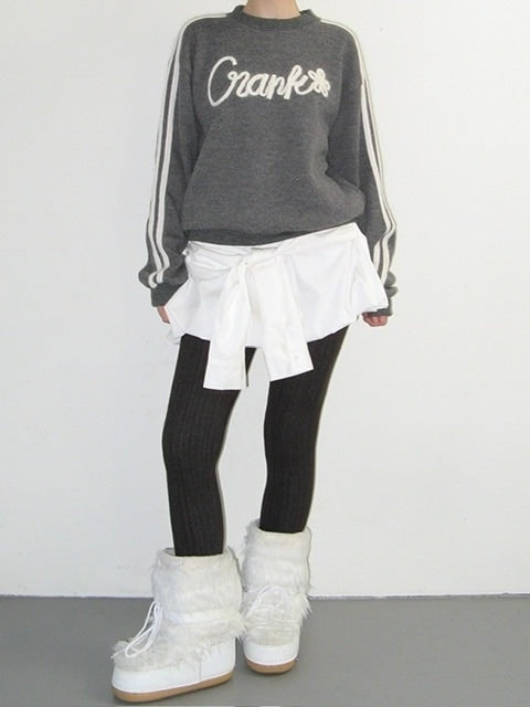【CRANK】SLEEVE TIED BALLOON SKIRT
