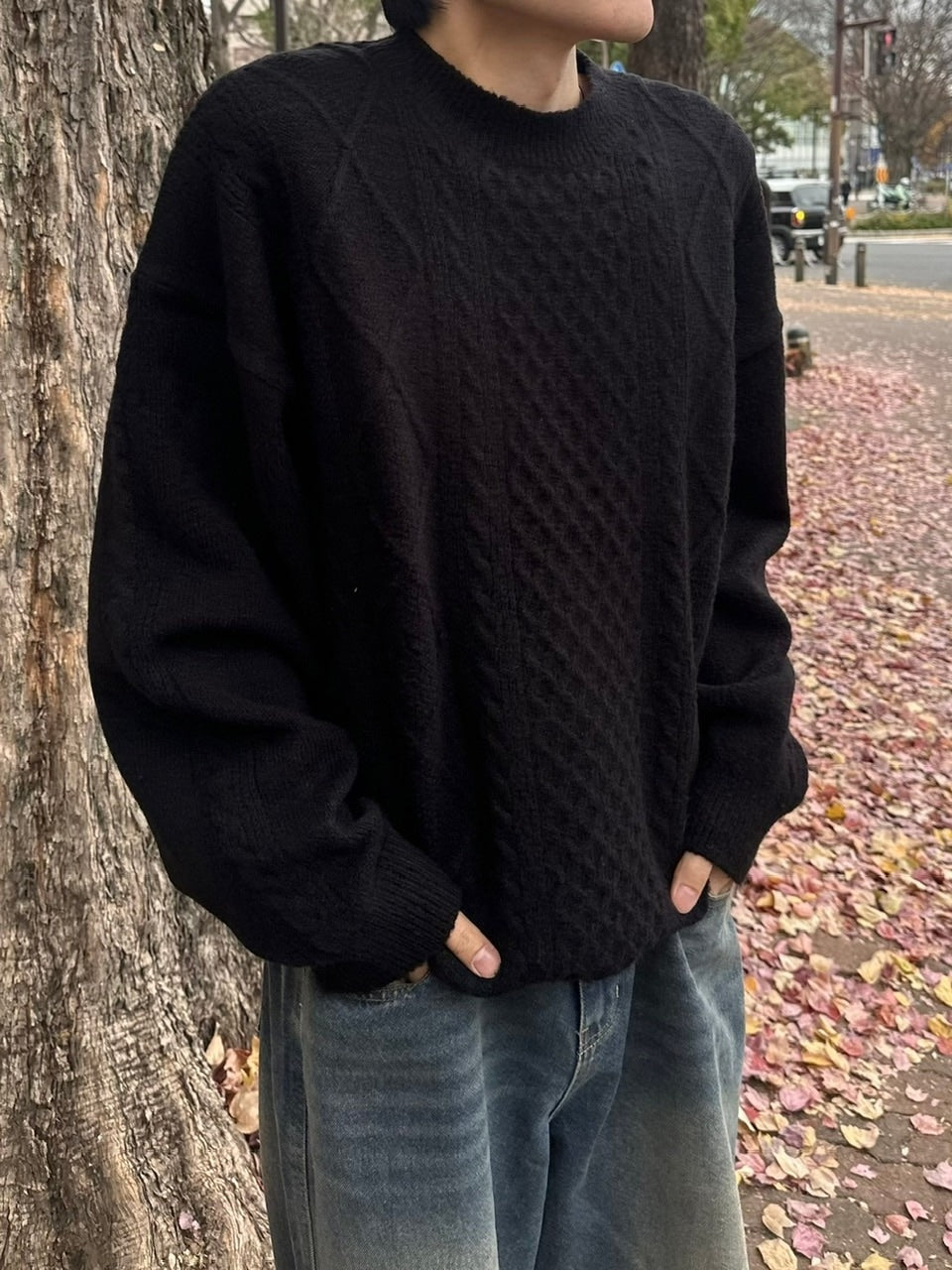 【youll】loose cable knit (2color)