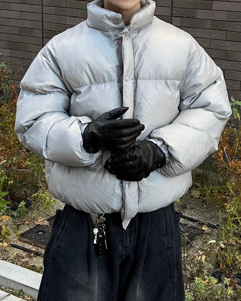 受注制【Chikashitsu +】unisex padding heat jacket (3color)