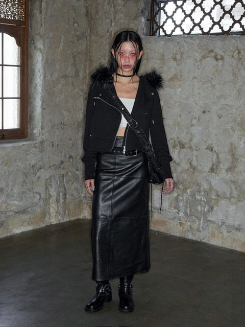 12/20 20:00発売【NOT KNOWING】RIDER FUR HOOD ZIP UP /【ノットノーイング】ライダーファーフードジップアップスウェット