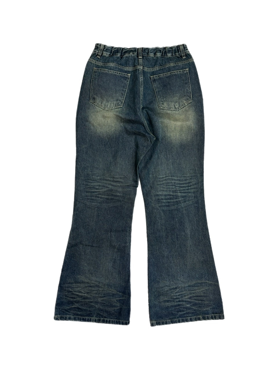 受注制【Chikashitsu +】phantom flare denim pants (2color) / 【チカシツプラス】フレアデニムパンツ