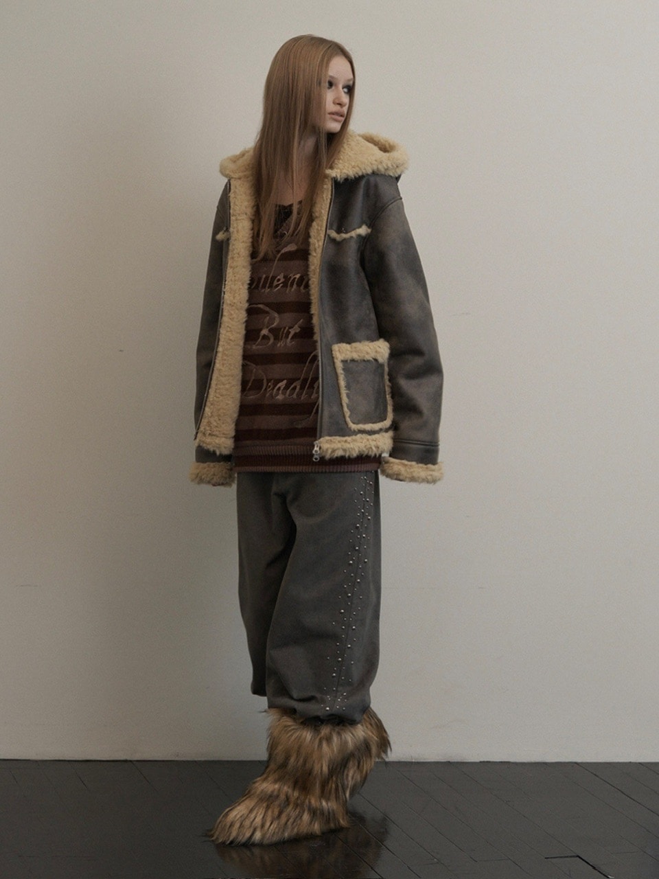 【SETUP-EXE】HOODIE MUSTANG JACKET / 【セットアップエグゼ】マスタング長袖フードジャケット