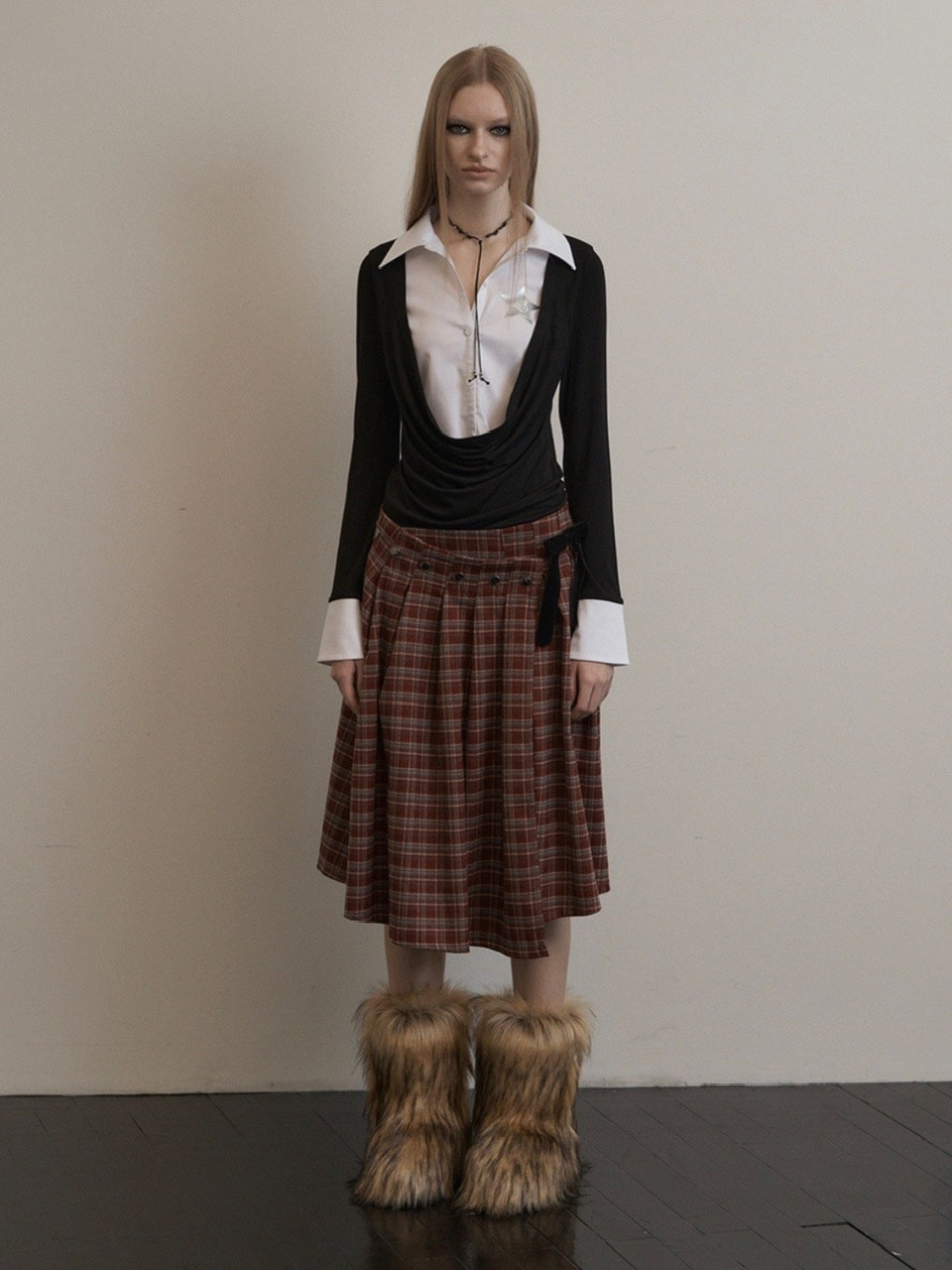 【SETUP-EXE】SHIRTS LAYERED TOP