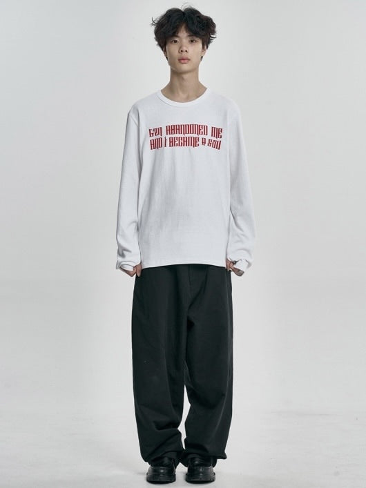 【AJOBYAJO】The Contorted Excuse Long Sleeves T-Shirt