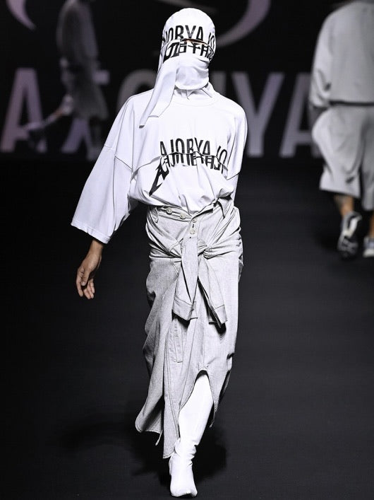 【AJOBYAJO】Tri Logo Mixed T-Shirt