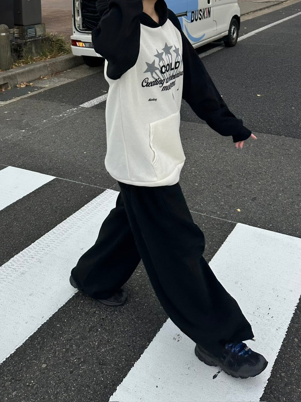 【youll】raglan rib hoodie