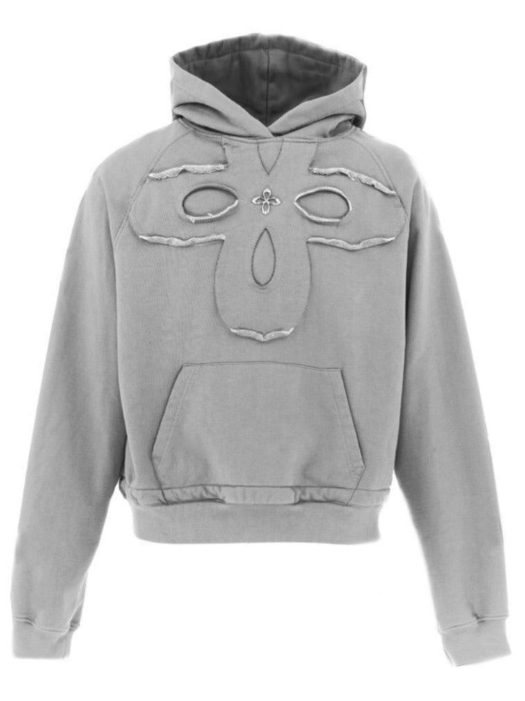 【SURGERY】clover logo patchs sweat hoodie