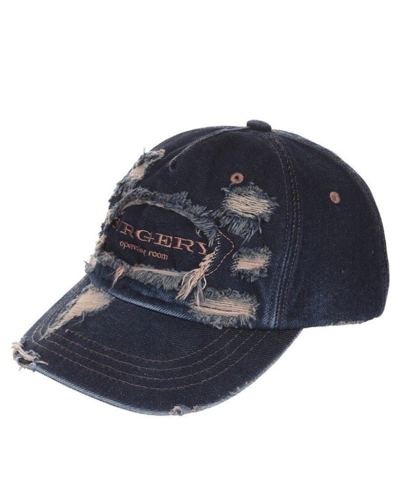 【SURGERY】surgery distroyed denim cap / 【サージェリー】ダメージデニムキャップ