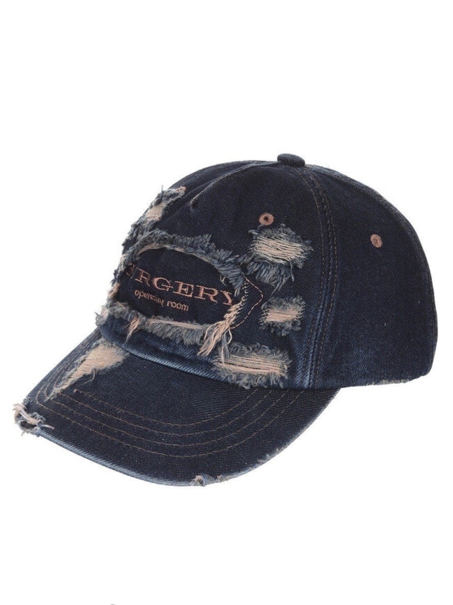 【SURGERY】surgery distroyed denim cap / 【サージェリー】ダメージデニムキャップ