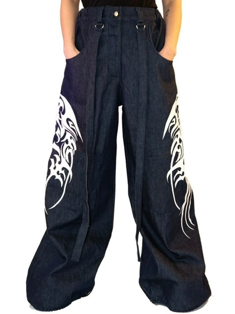 【ESQAPE】MECHA TRIBE PRINT TROUSERS