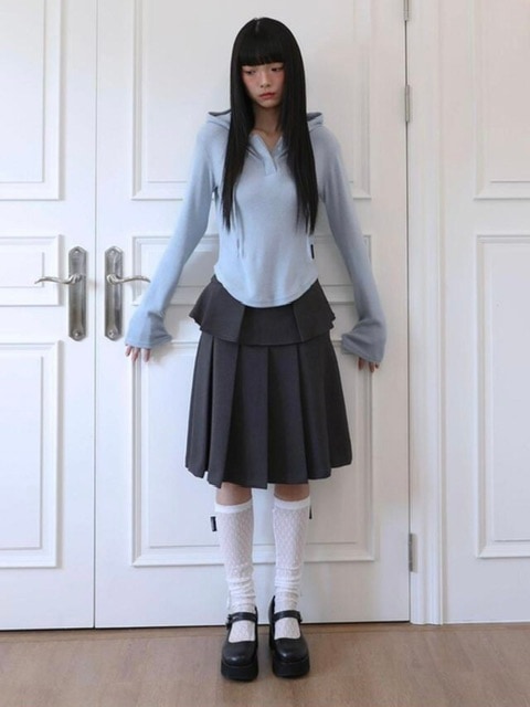 【Uglyshadow】BASIC CROP HOODIE