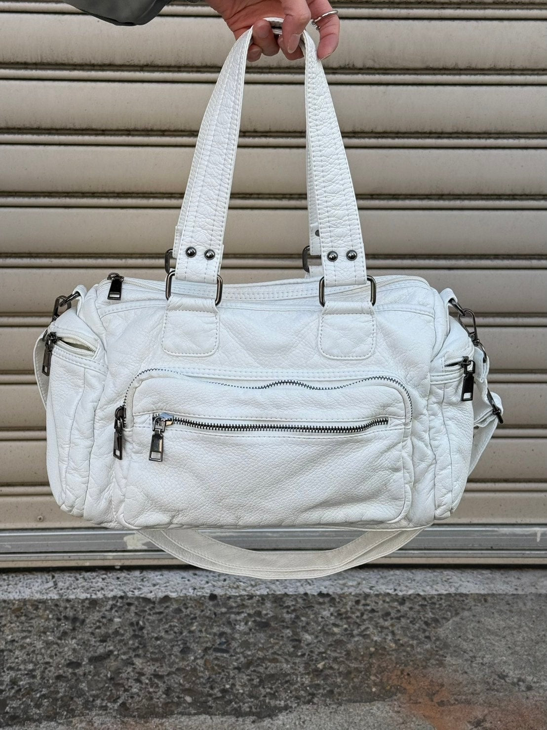 受注制【Chikashitsu +】vintage wash shoulder bag