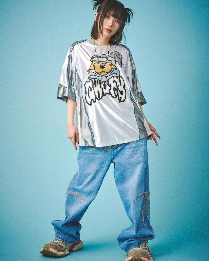 【GALFY】病みに争いしサイバーTシャツ