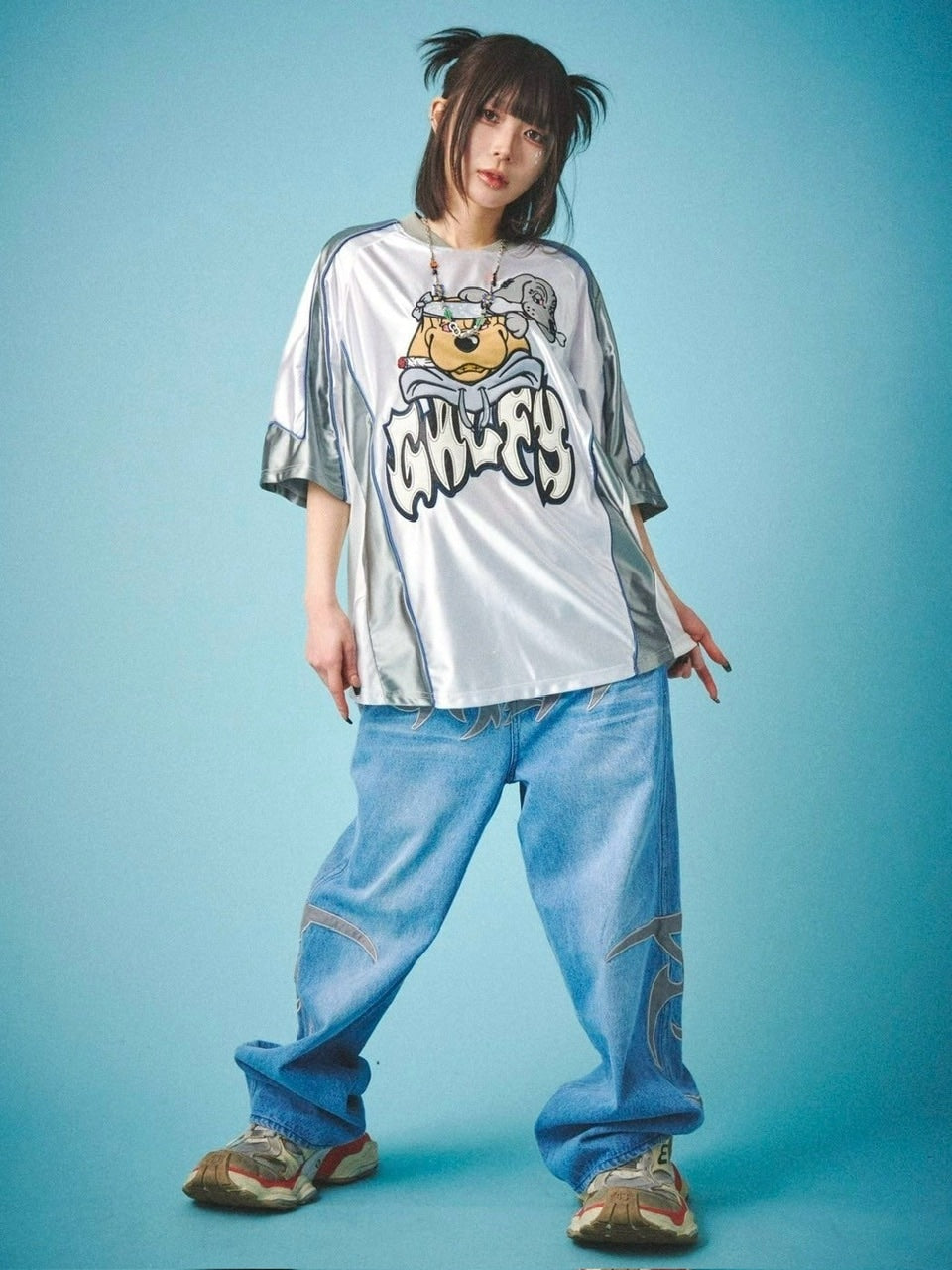 【GALFY】病みに争いしサイバーTシャツ