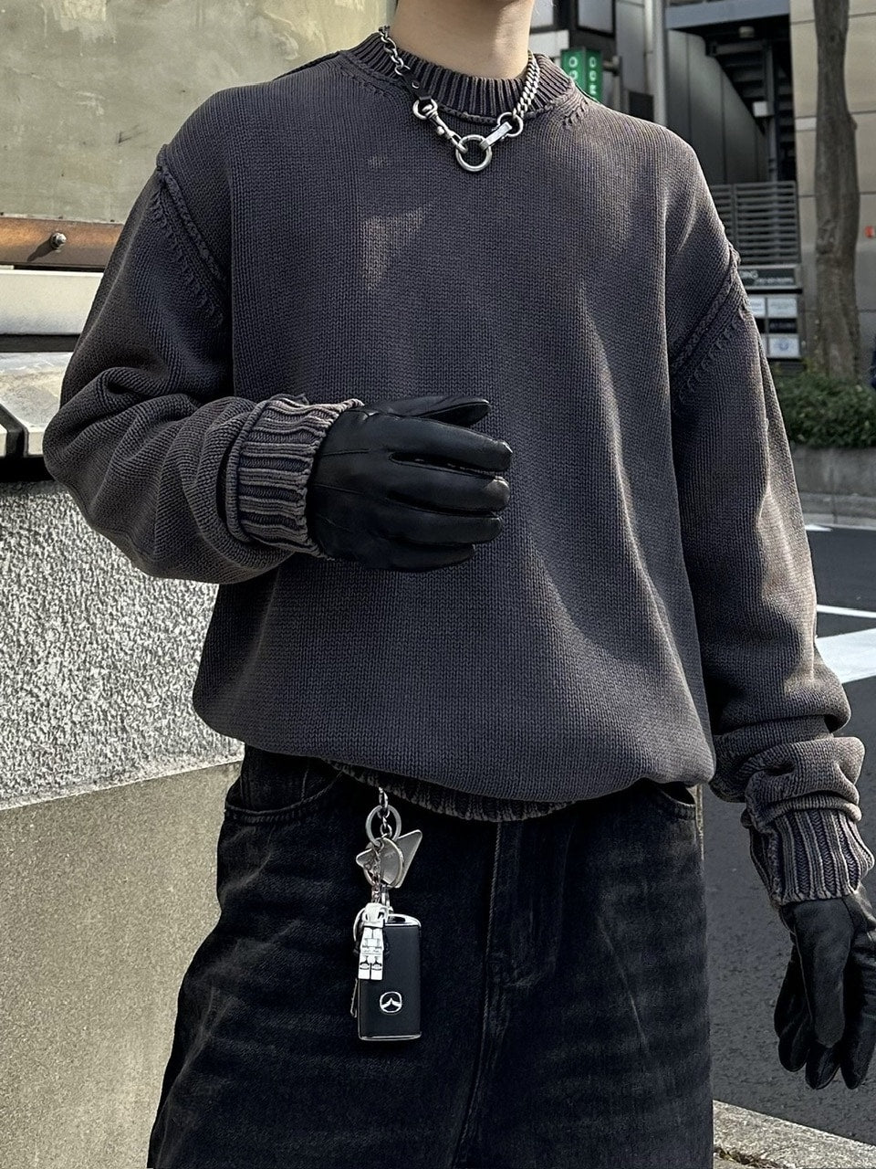 大阪店WEB限定【Chikashitsu +】pigment dyeing knit