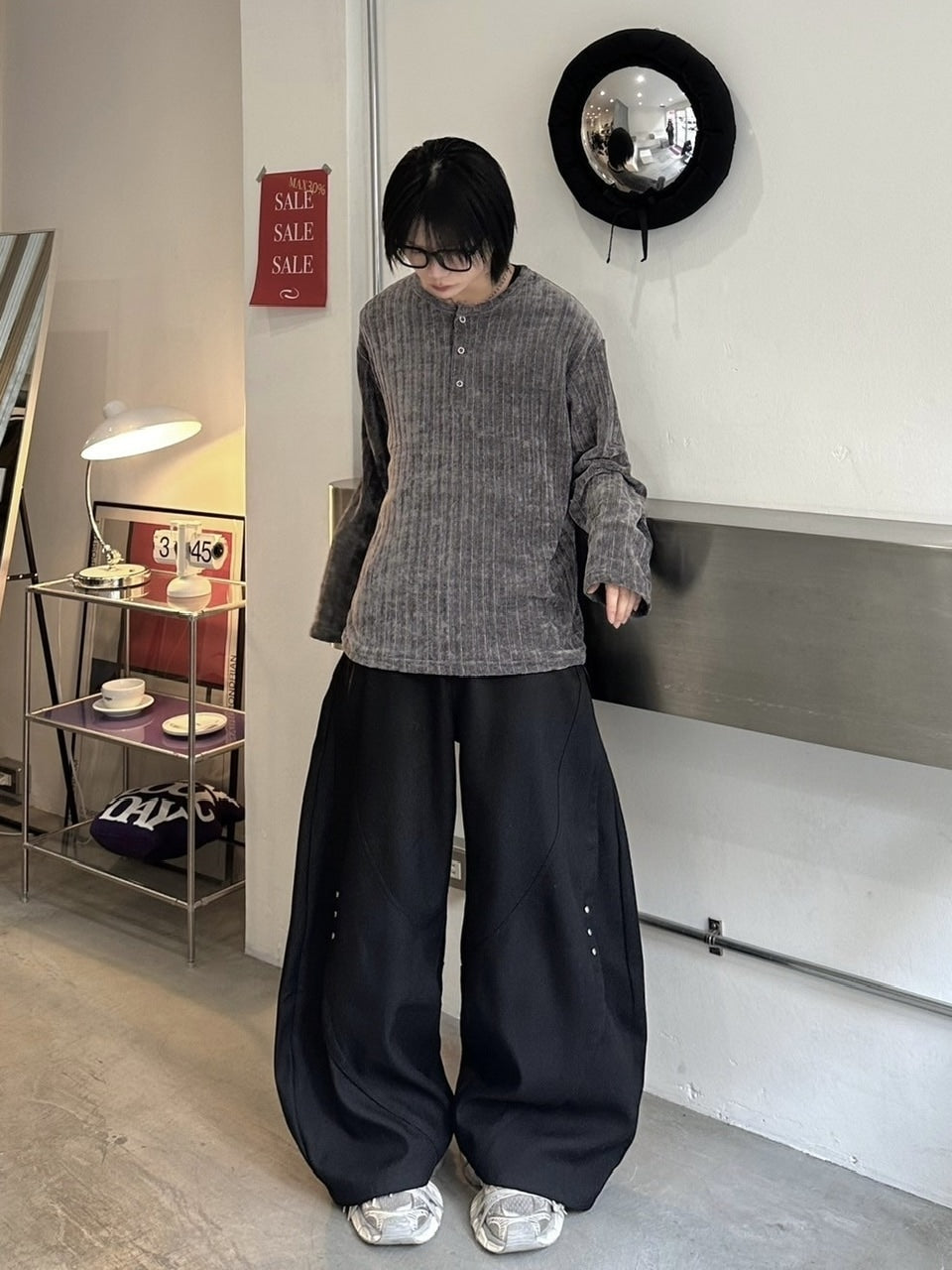 国際配送【LUV CODE】rivet balloon pants
