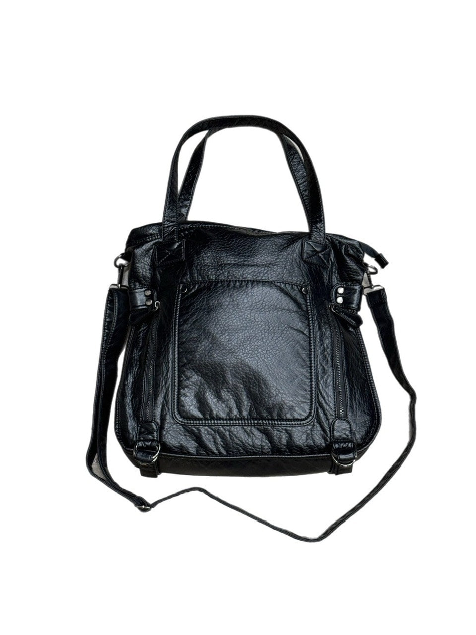 受注制【Chikashitsu +】antique like eco leather tote bag