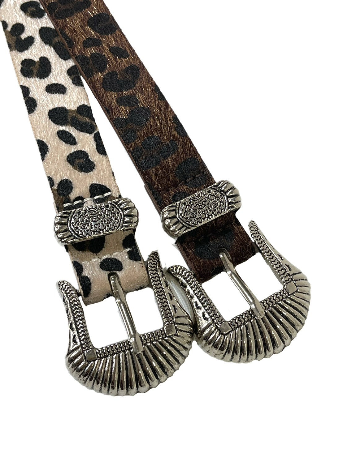 受注制【Chikashitsu +】western leopard belt (2color)