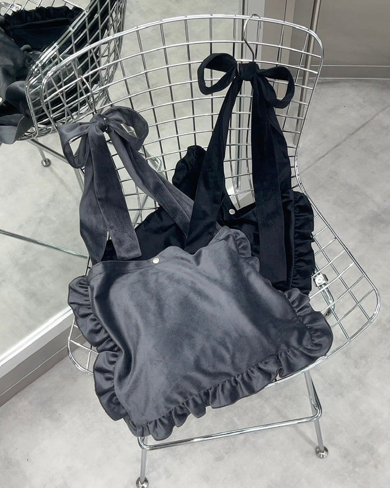 受注制【nmtc +】frill shoulder bag (2color)