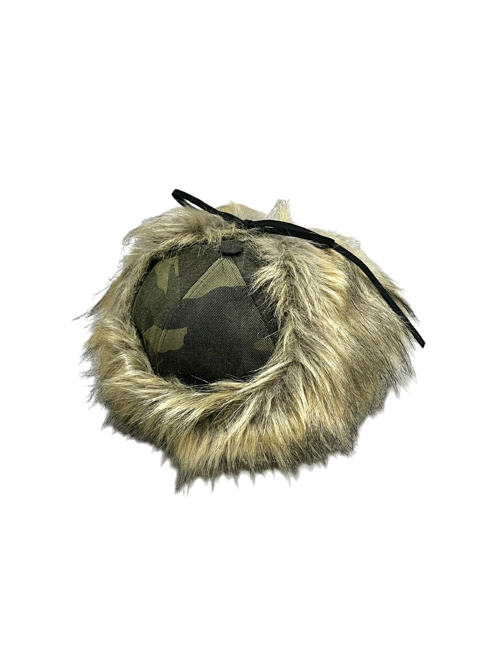 受注制【Never mind the XU】camouflage fur cap