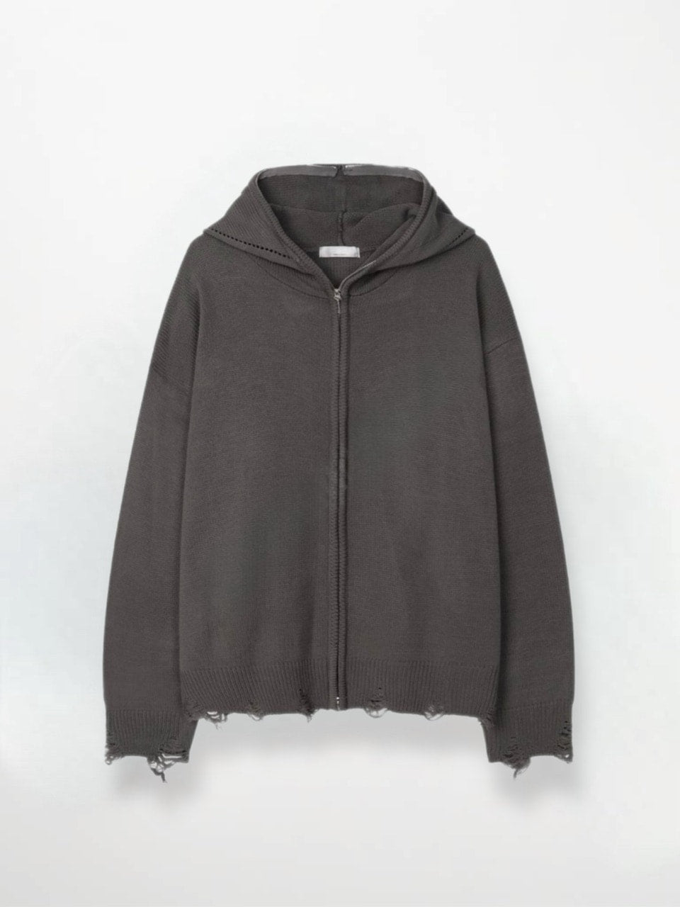 大阪店WEB限定受注制【Chikashitsu +】full zip up knit hoodie