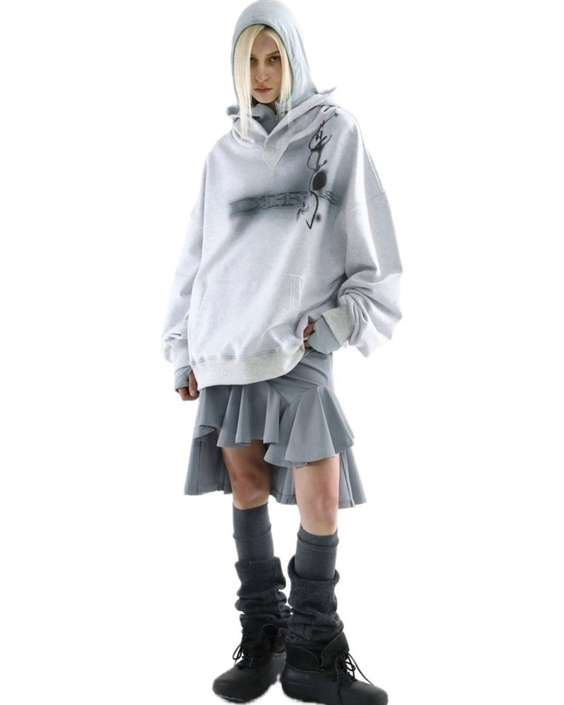 【DIFFERENTIS】Draped Jersey Skirt