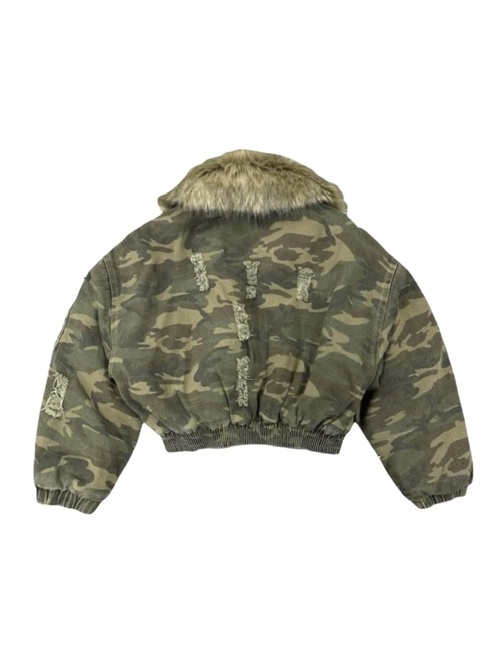 受注制【Never mind the XU】damage military jacket