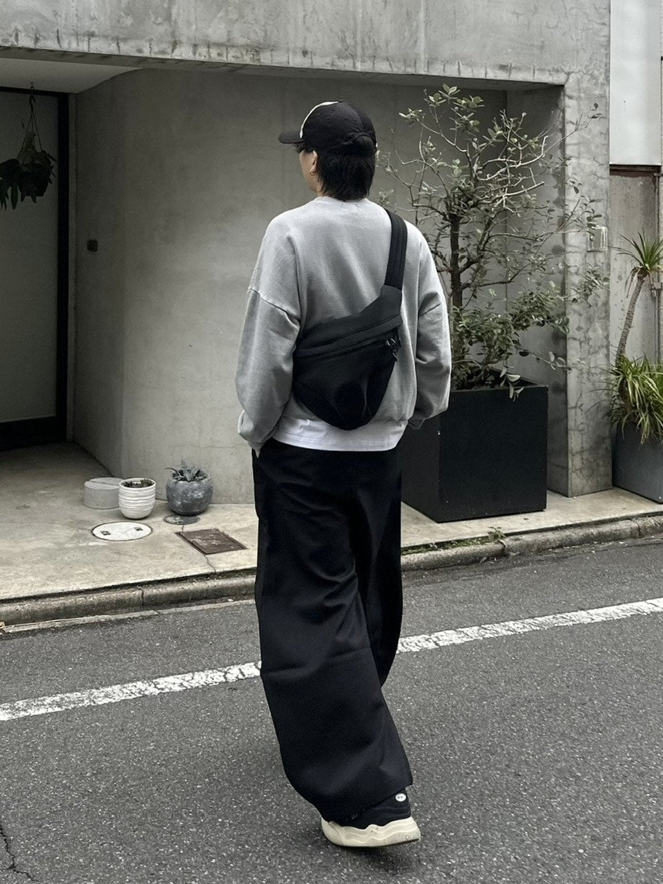 【youll】2tuck slit curve slacks