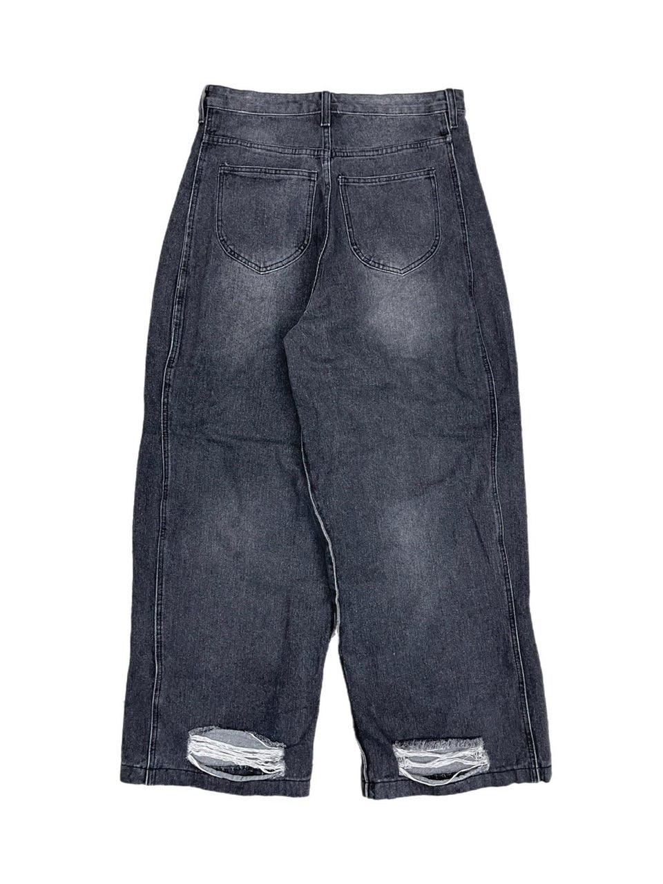 受注制【Chikashitsu +】wide curve denim pants