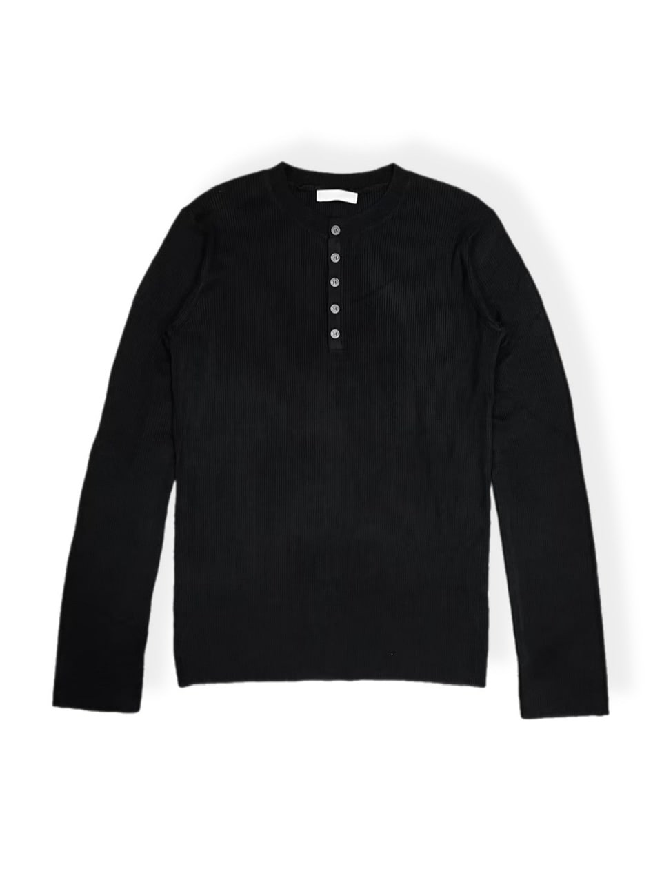 【Chikashitsu +】henry neck long sleeve knit (4color)