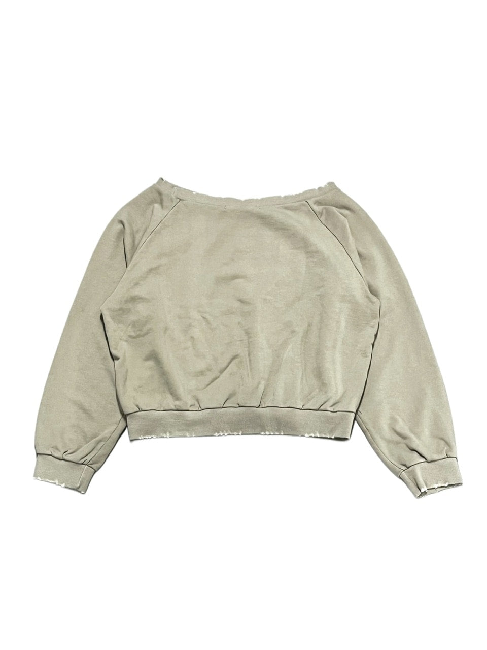 受注制【Never mind the XU】damage off shoulder sweat (2color)