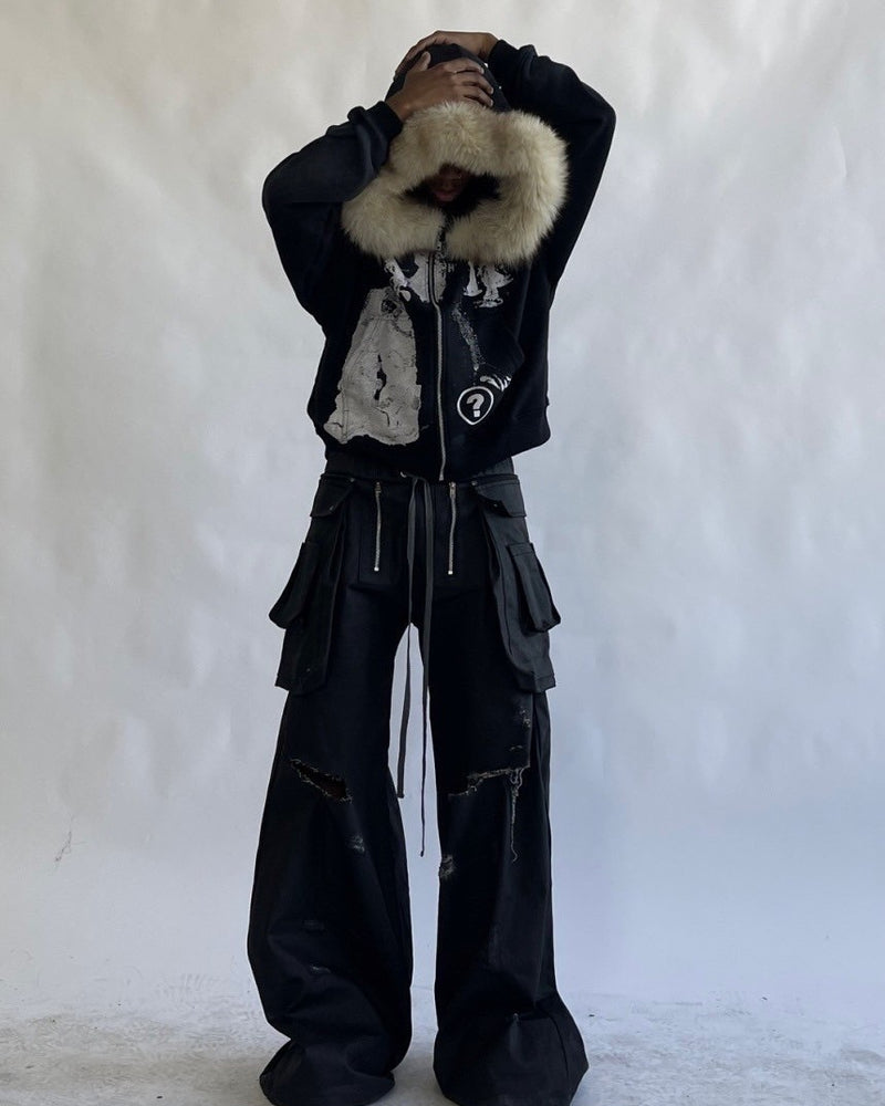 【haveyoudiedbefore?】Mycelium V3 Fur Hoodie