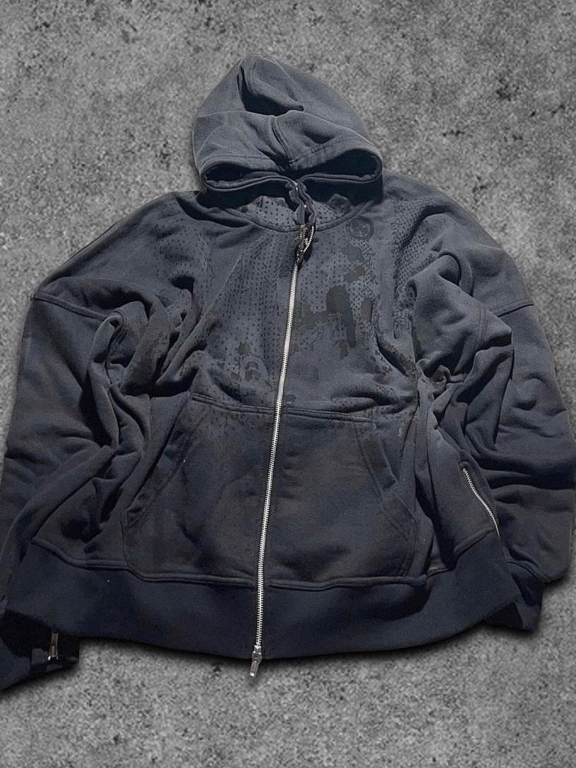 【haveyoudiedbefore?】Aged Rust Zip Hoodie (2color) / 【ハブユーダイドビフォー?】ジップアップ長袖パーカー