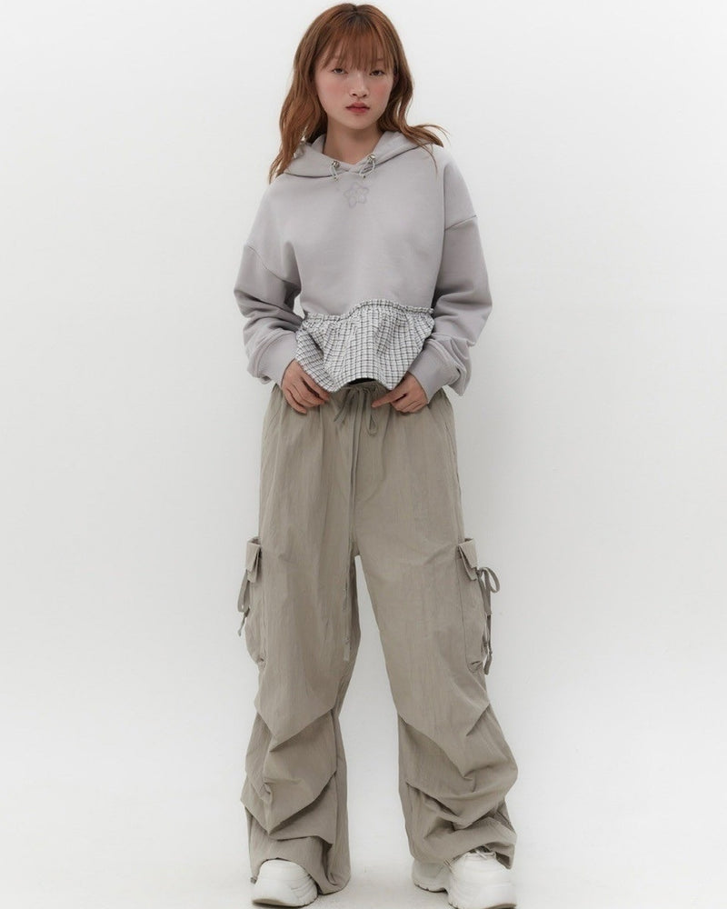 【TUOMIO】FRILL LAYERED HOOD