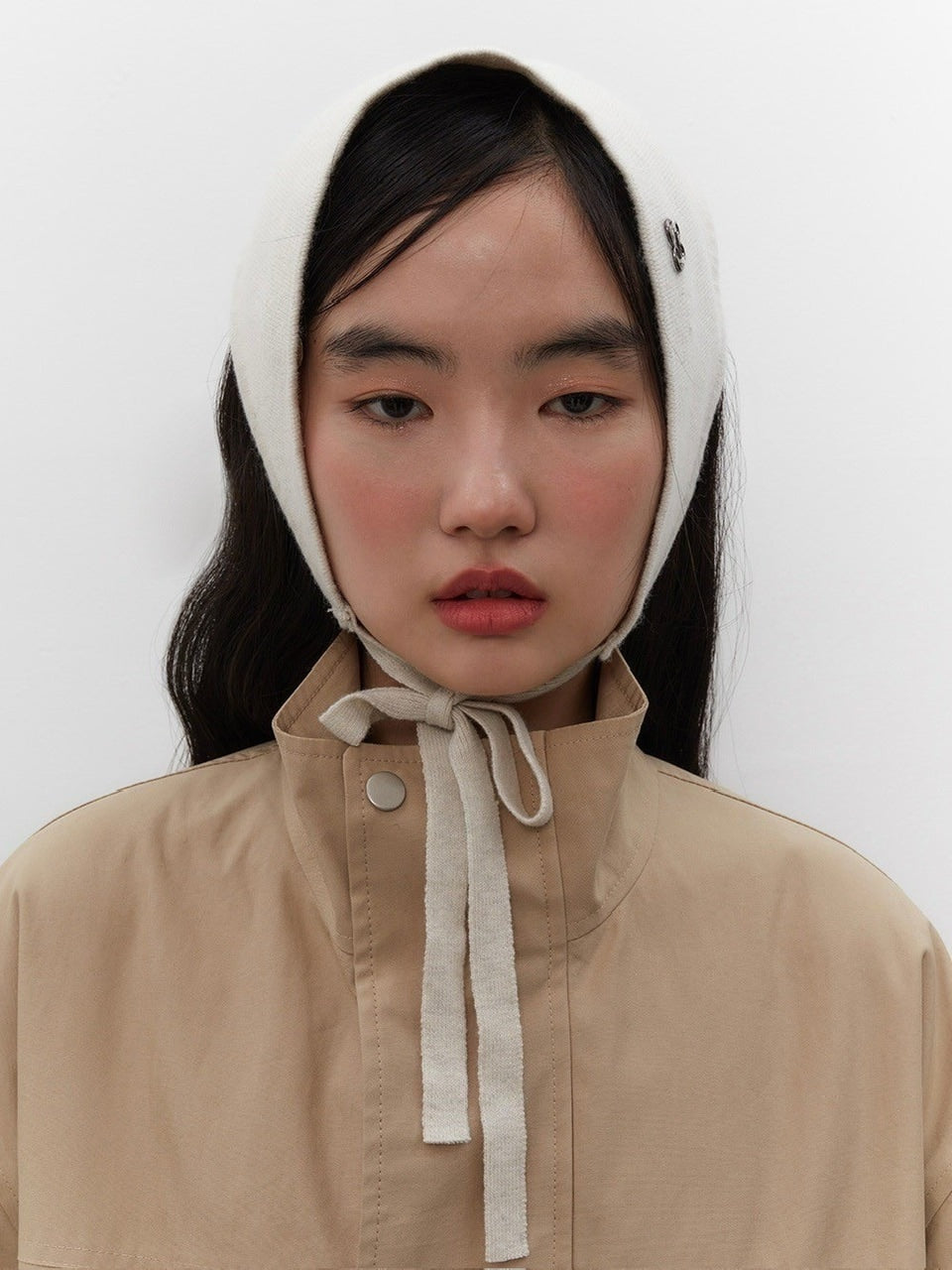 【TUOMIO】KNIT STRAP BONNET