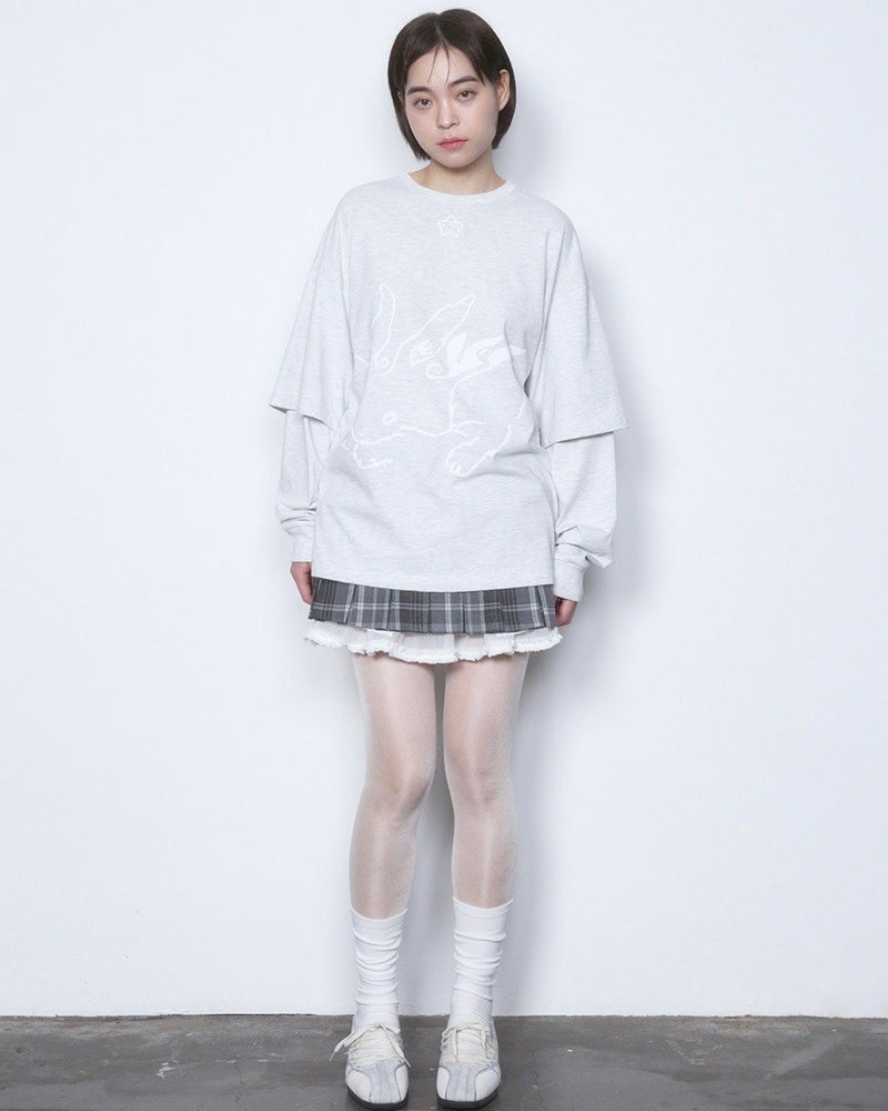 【TUOMIO】BUNNY LAYERED LONG SLEEVES