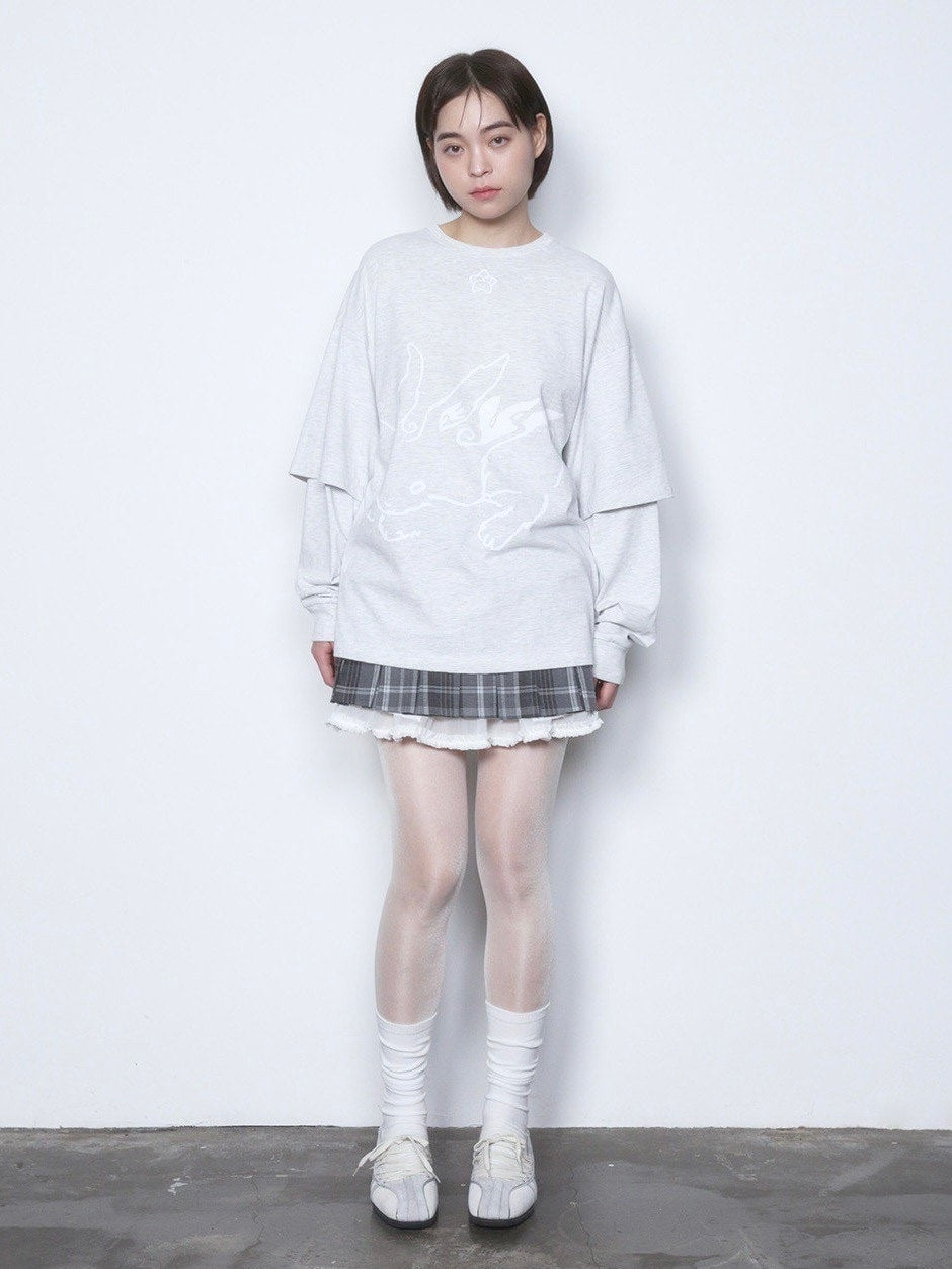 【TUOMIO】BUNNY LAYERED LONG SLEEVES