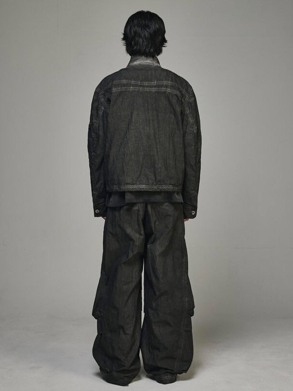 【BLR BLUER】DYED MULTI-POCKET NYLON WORK JACKET