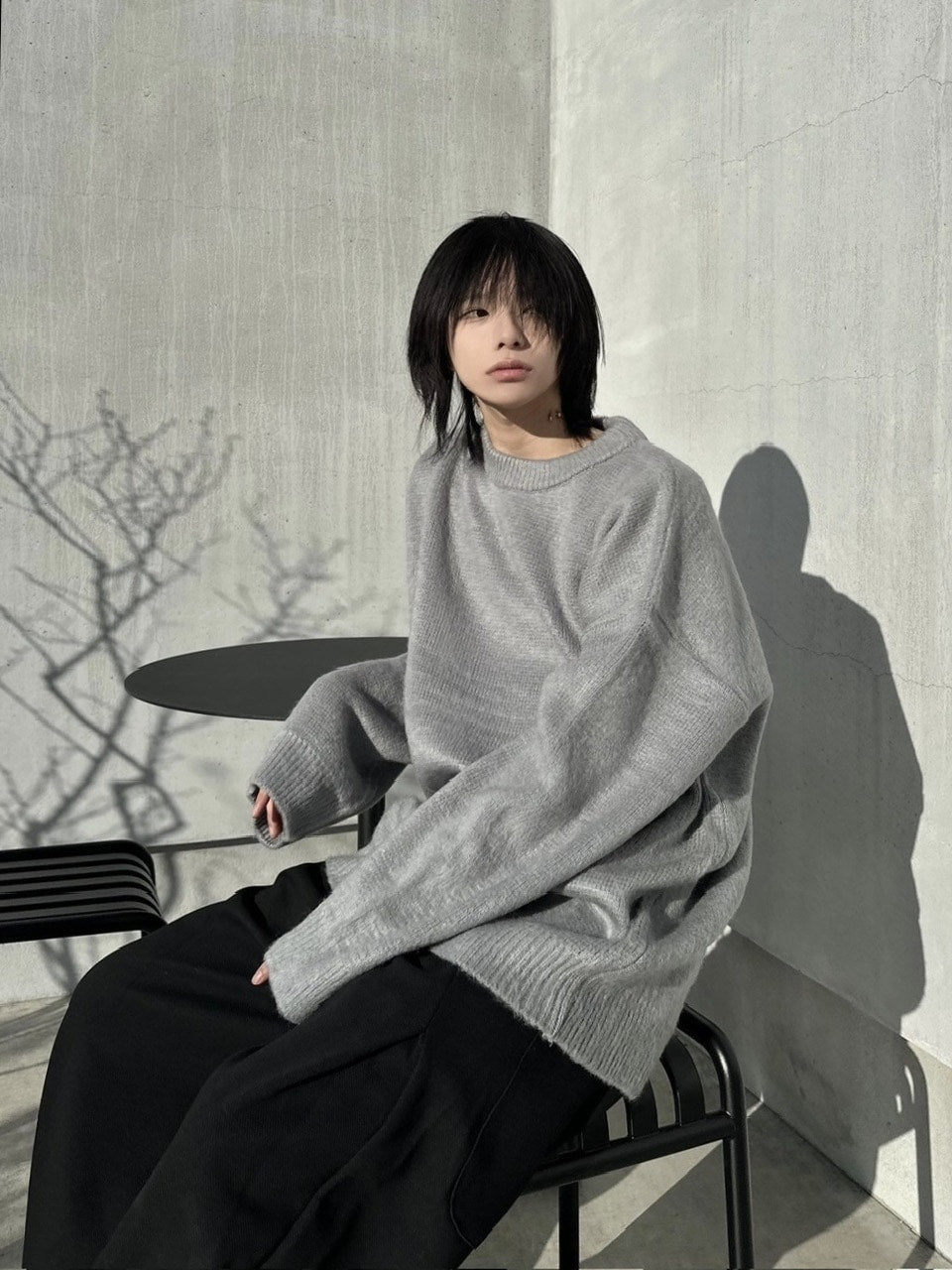 受注制【LUV CODE】oversized mohair knit (3color)