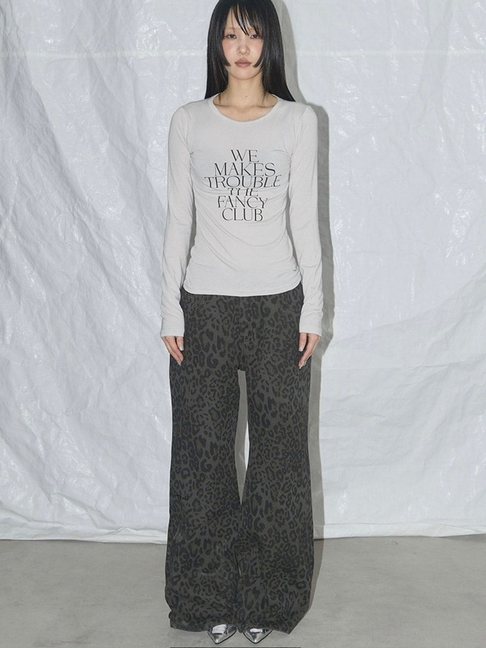 【FANCY CLUB】WE MAKES TROUBLE LONG SLEEVE / 【ファンシークラブ】ロゴ長袖Tシャツ