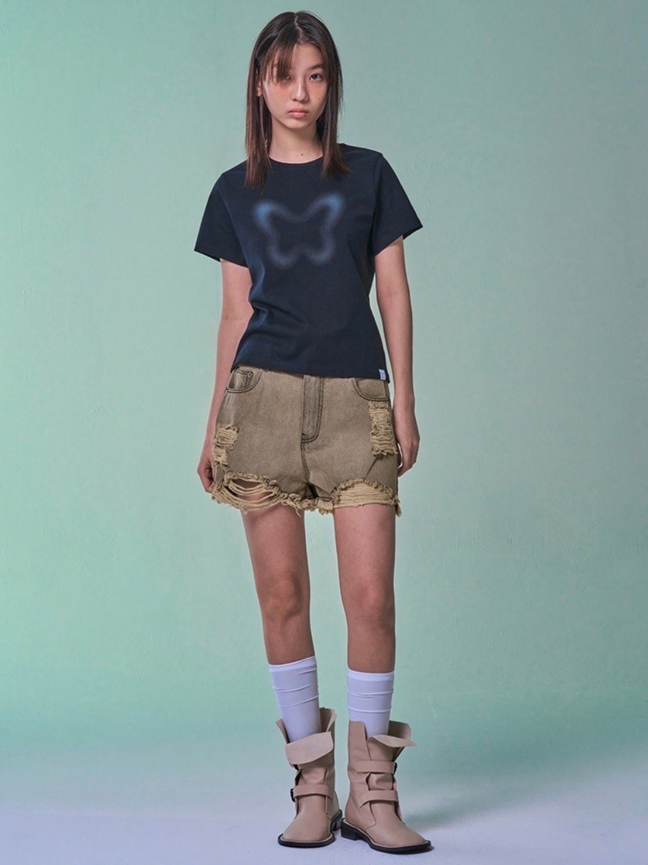 【FANCY CLUB】VINTAGE DENIM SHORTS / 【ファンシークラブ】ビンテージデニムショートパンツ