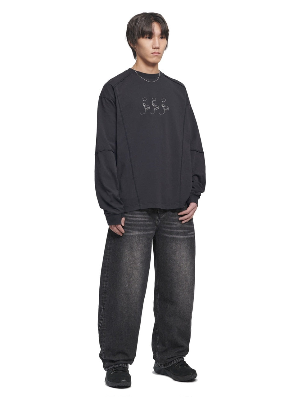 【NOMANUAL】B.C.L DENIM PANTS / 【ノーマニュアル】ワイドデニムパンツ