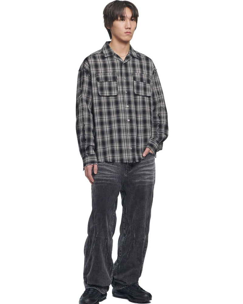 【NOMANUAL】SEERSUCKER CHECK SHIRTS
