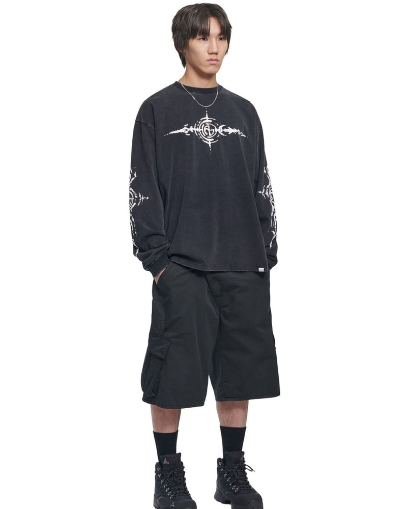 【NOMANUAL】S.G WASHED LONG SLEEVE TEE