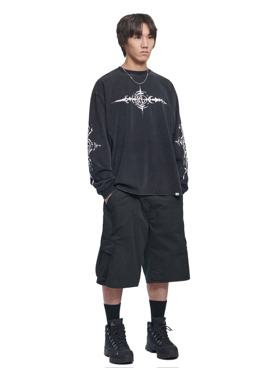 【NOMANUAL】S.G WASHED LONG SLEEVE TEE
