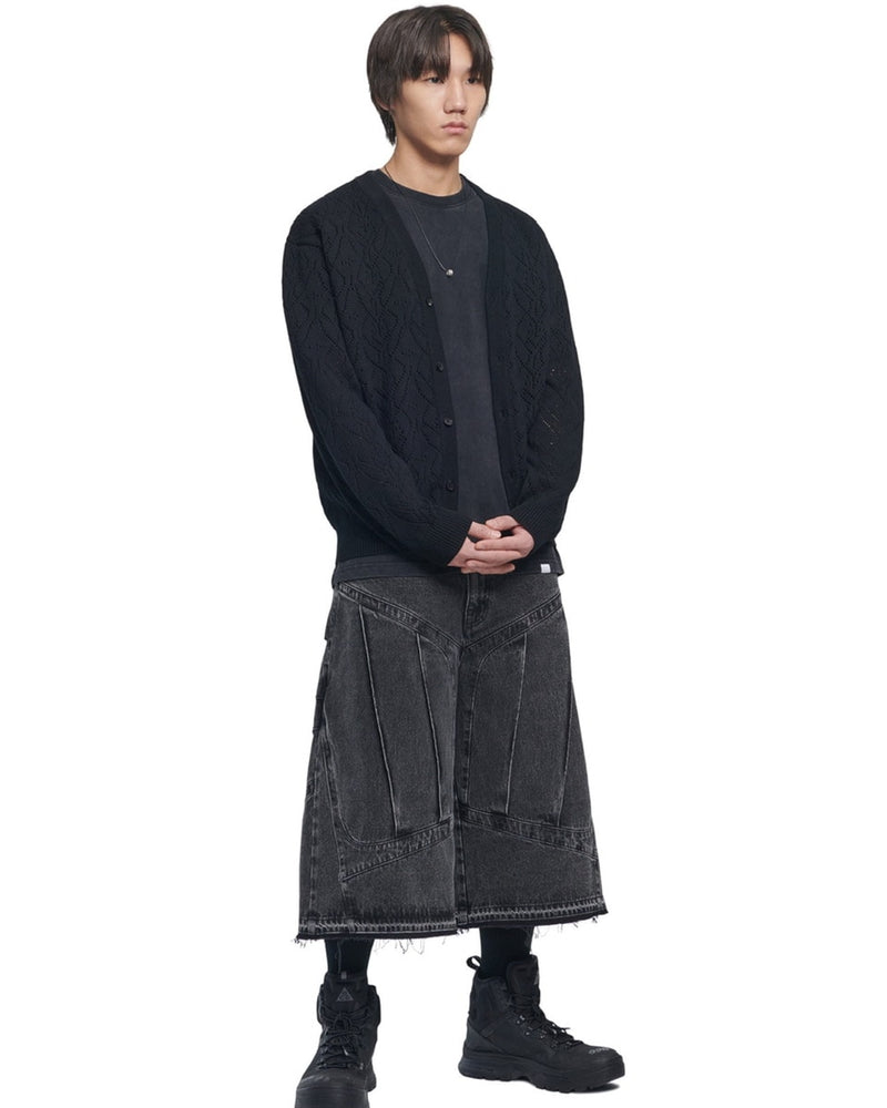 【NOMANUAL】T.B PUNCHING KNIT CARDIGAN