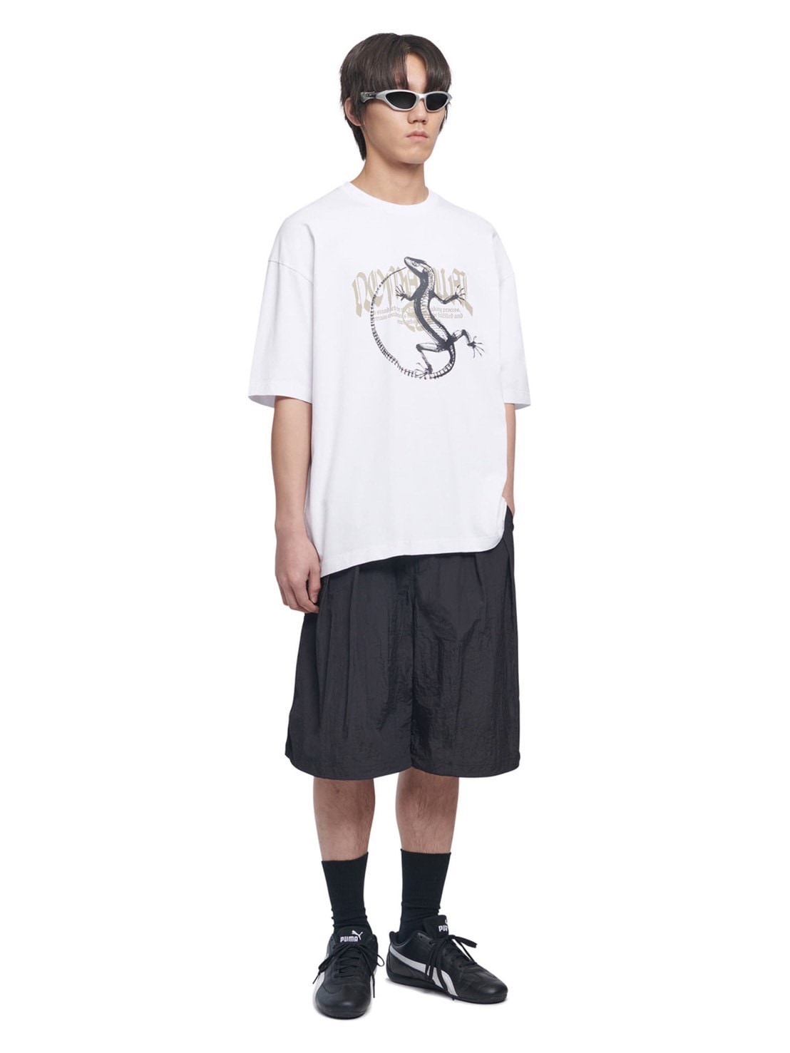 【NOMANUAL】SHADE BELTED SHORTS