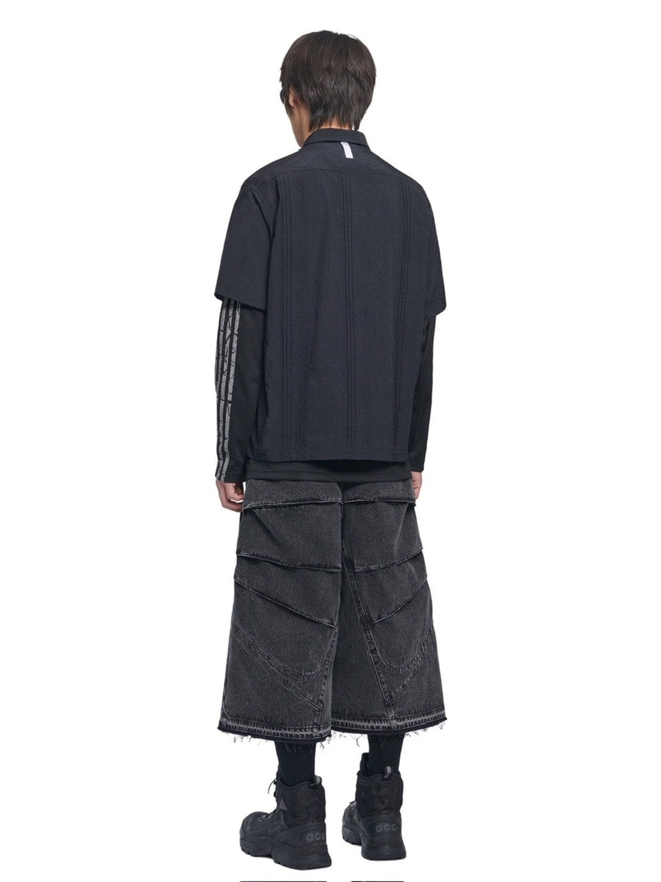 【NOMANUAL】SHIELD DENIM BERMUDA PANTS