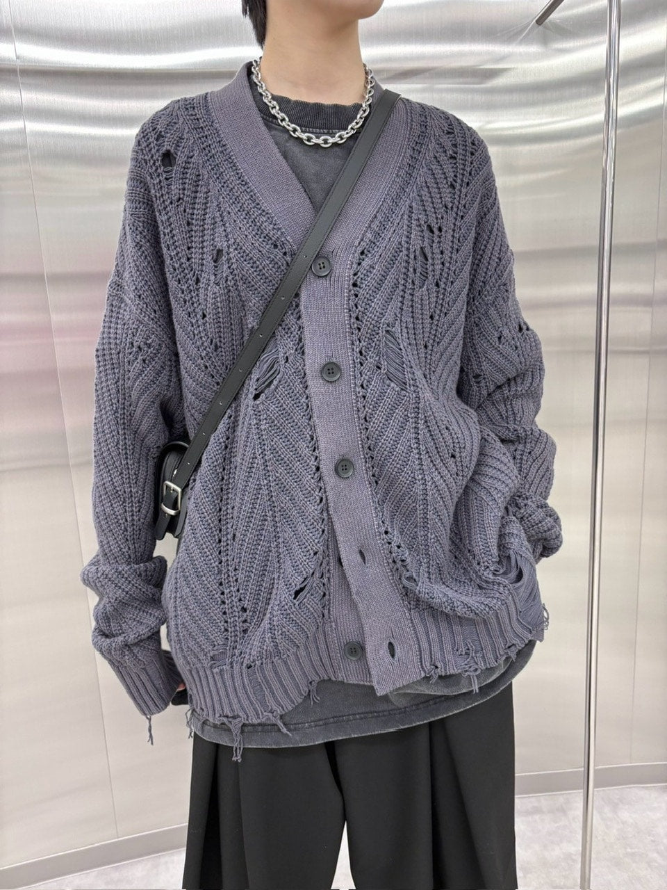 受注制【nmtc +】wash knit cardigan (2color)