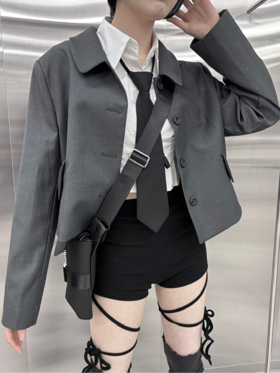 受注制【nmtc +】round collar jacket (2color)